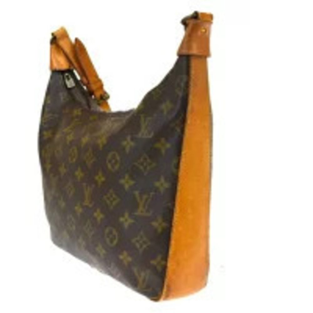 Louis Vuitton Leather Monogram Boulogne Bag Shoulder Brown